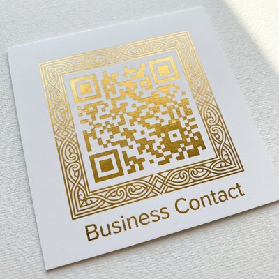 黄色仓库商务二维码